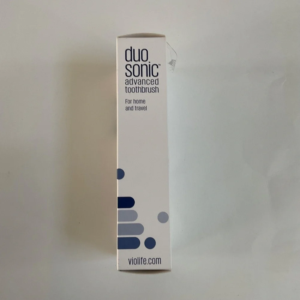 VIOLIFE Duo Sonic Advanced Battery Operated Toothbrush For Home And Travel NEW